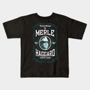 Merle Haggard Design Kids T-Shirt